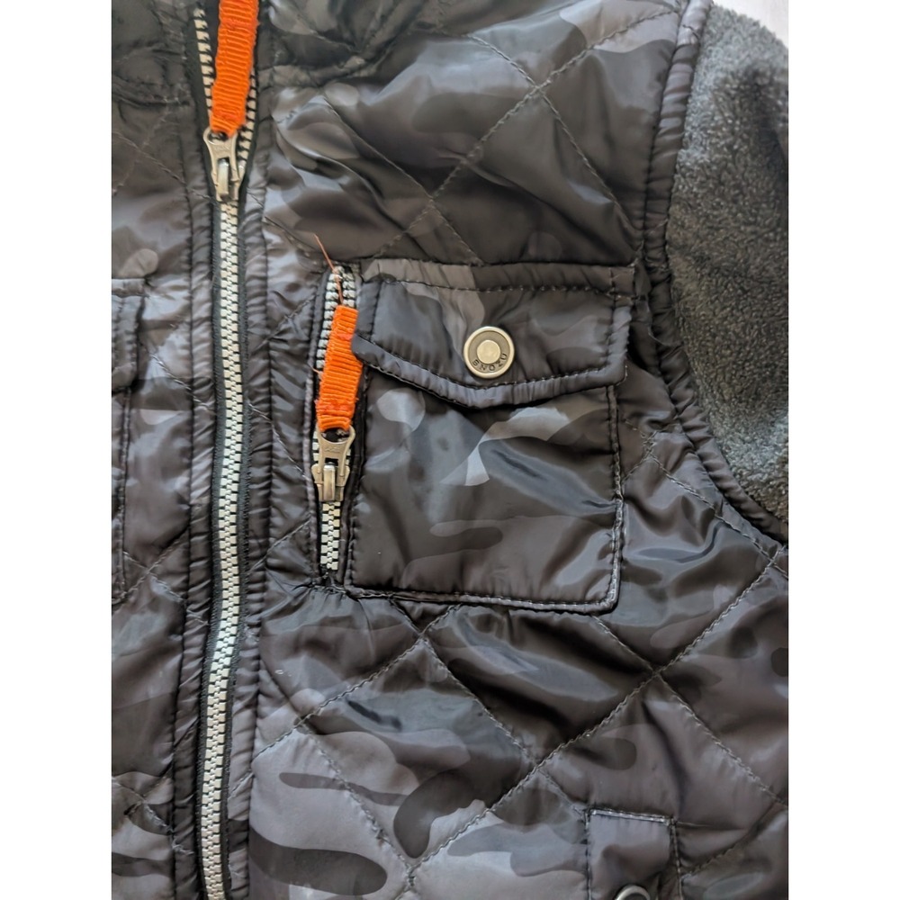 Snozu Youth Small Gray/Camp Full Zip Fleece Jacket - Picture 4 of 8